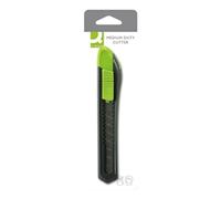 Q-Connect Medium Duty 18mm Cutting Knife Black/Green M80BC