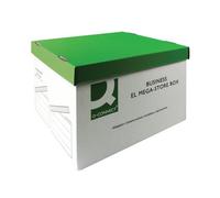 Q-Connect Mega-Store Box 383x430x295mm Green/White (Pack of 10) KF21738