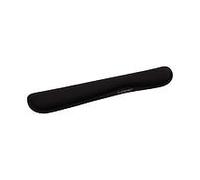 Q-Connect Keyboard Wristrest KF03684 – Memory Foam, Anti-slip Rubber Base, Black 45.5 x 8.5 x 2 cm