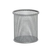 Q-Connect Mesh Pen Pot Silver KF00846
