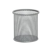 Q-Connect Mesh Pen Pot Silver KF00846