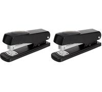 Q-Connect Metal Half Strip Stapler KF01044 - Black (Pack of 2)