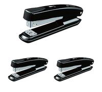 Q-Connect Metal Stapler with Full Strip - Black (Pack of 3)