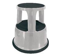 Q-Connect Metal Step Stool Light Grey Ref KF04844