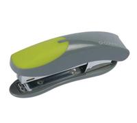 Q-Connect Mini Plastic Stapler Grey/green (Capacity: 12 Sheets Of 80Gsm Paper) Kf00991