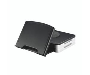 Q-Connect Mon Stand/Doc Holder BLK