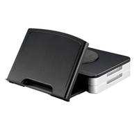 Q-Connect Monitor Stand With Built In Angled Copyholder Black