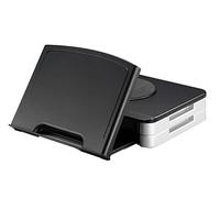 Q-Connect Monitor Stand KF10700 – Built-in Angled Copyholder – Black
