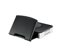 Q-Connect Monitor Stand KF10700 – Built-in Angled Copyholder – Black