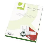 Q-Connect Multi-Purpose Label 99.1x67.7mm 8 per A4 Sheet Pack of 100 White
