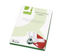 Q-Connect KF02251 Multi-Purpose Label 99.1x67.7mm 8 per A4 Sheet (Pack of 500) - White