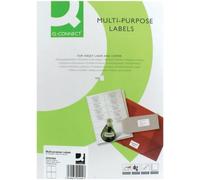 Q-Connect Multipurpose Copier Labels 105x148mm 4 Per 105 x 148 mm, White