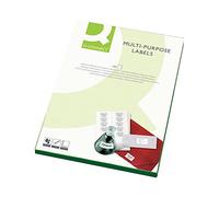 Q-Connect KF01132 Multi-Purpose Label 105x37mm Butt Cut 16 per A4 Sheet (Pack of 100) - White