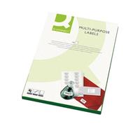 Q-Connect Multipurpose Copier Labels 105x42mm 14 Per Sheet White (1400 Pack) KF01131