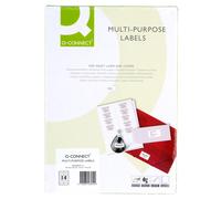 Q-CONNECT Multipurpose Labels 99.1x38.1mm KF26054 - 14 per A4 sheet - White (Pack of 100)