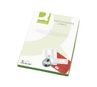 Q-Connect Multi-Purpose Labels 199.6 x 289 mm – 1 per A4 sheet – Pack of 100 White
