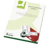Q-Connect Multipurpose Labels 63.5 x 46.5 mm 18 Per Sheet White (1800 Pack) KF2