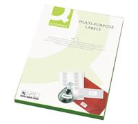 Q-Connect Multipurpose Labels 63.5x38mm 21 Per Sheet White (2100 Pack) KF26051