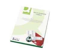 Q-Connect Multipurpose Labels 63.5x38mm 21 Per Sheet White (2100 Pack) KF26051