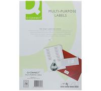 Q-Connect Multipurpose Labels 99.1X34mm 16 Per Sheet White (1600 Pack) Kf26053