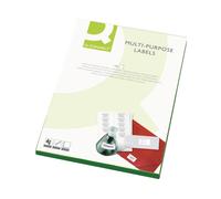 Q-CONNECT Multipurpose Labels 99.1x38.1mm KF26054 - 14 per A4 sheet - White (Pack of 100)