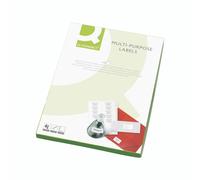 Q-Connect Multi-Purpose Labels 199.6 x 289 mm – 1 per A4 sheet – Pack of 100 White