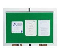 Q-Connect Notice Board Green Felt Aluminium Frame 900x600mm