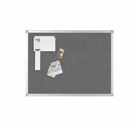 Q-Connect 1800 x 1200mm Aluminium Frame Grey Notice Board FREE NEXT DAY DELIVERY