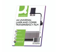 Q-Connect Clear Over Head Projector Film (Pack of 100) Ref KF26066