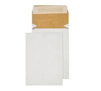 Q-Connect Padded Gusset Envelopes C4 324x229x50mm Peel and Seal White (Pack of 100)