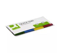 Q-CONNECT Page Markers self adhesive tab Assorted colours