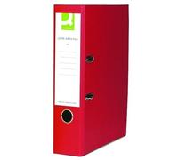 Q-Connect Paper-Backed Red Lever Arch Foolscap File (Pack of 2) + Free FINCHLEY Refill
