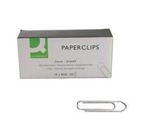 Q-Connect Paperclips No Tear 26mm (Pk 10 x 100) Ref KF01307Q