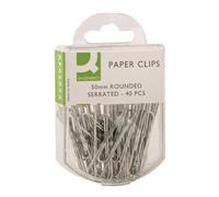 Q-Connect Paperclips Serrated 50mm (Pack of 10 x 40) Ref KF02025Q