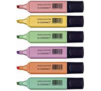 Q-Connect Pastel Highlighters (Pack of 6) 9608200000