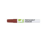 Q-Connect Permanent Marker Bullet Tip 4mm Red Pack of 10 KF11710