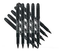 Q-CONNECT KF02300 Bullet tip Black 10pc(s) permanent marker