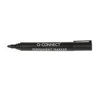 Q-Connect Permanent Marker Pen Bullet Tip Black (Pack of 10) - KF26045