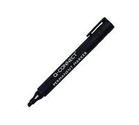 Q-Connect Permanent Marker Pen Chisel Tip Black (Pack of 10) KF26042