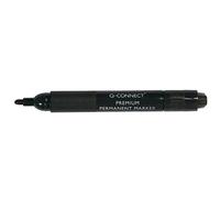 Q-Connect Premium Permanent Marker Pen Bullet Tip Black (Pack of 10) KF26105