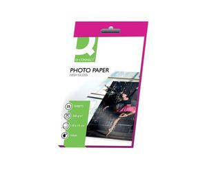 Q-Connect Photo Paper High Gloss 100X150mm 260gsm Pk 25 KF01906