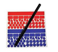 Q-Connect Planner Stickers Kit (50 labels per A6 sheet),Black/Blue/Orange/Yellow,2 x 1 millimetres