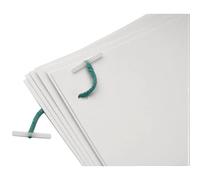 Q-Connect Plastic Ended Treasury Tag 152 mm - Pack of 100, Green