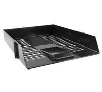Q-CONNECT Plastic Letter Tray – Black