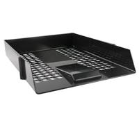 Q-Connect Plastic Letter Tray - Black