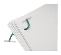 Q-CONNECT Treasury Tag 51mm Plastic-ended Green Pack of 100