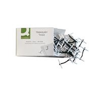 Q-Connect Plastic Treasury Tags 25mm Pack of 100