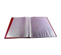 Q-Connect Polypropylene Display Book 10 Pocket Red KF01246