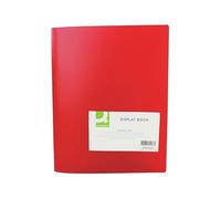 Q-Connect Polypropylene Display Book 40 Pocket Red + Free finchley Refill Pen (6)