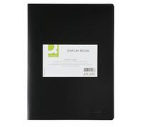 Q Connect polypropylene Display Books. Quality A4 display books ideal for everyday use and perfect for filing, display or presentations. Complete with 10 copy-safe pockets. Colour - Black.
